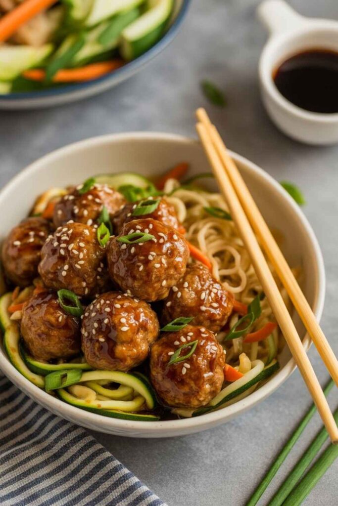 Low-Carb Asian-Inspired Meatballs