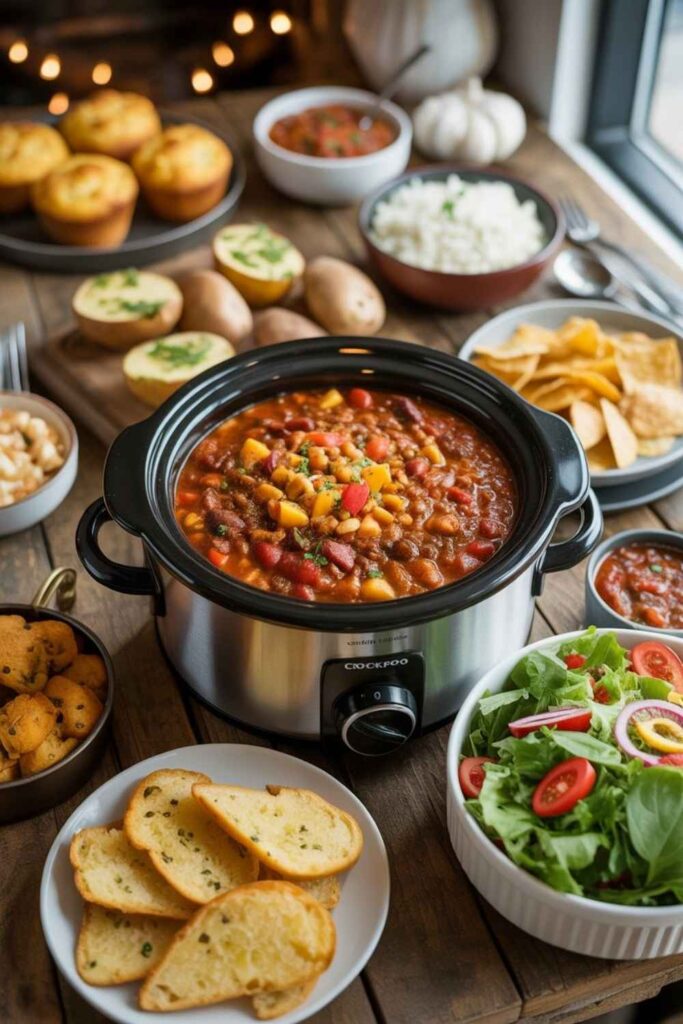 8 Best Ever Crockpot Chili Recipes 5 Side Dishes to Serve with Crockpot Chili