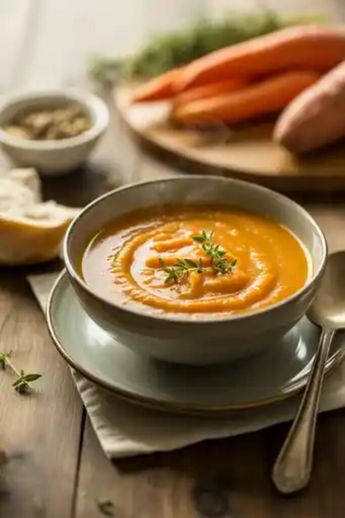 Healthy Soup Recipes Nourishing, Delicious and Perfect for Every Season 4 Sweet Potato and Carrot Soup Naturally Sweet and Nutrient-Rich