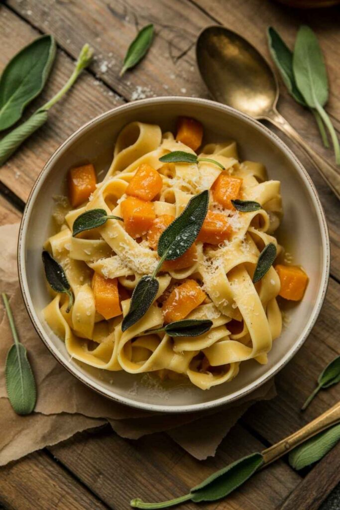 Cozy Winter Pasta Recipes Warm Comfort in Every Bite 3 Butternut Squash Pasta with Sage Butter Sauce