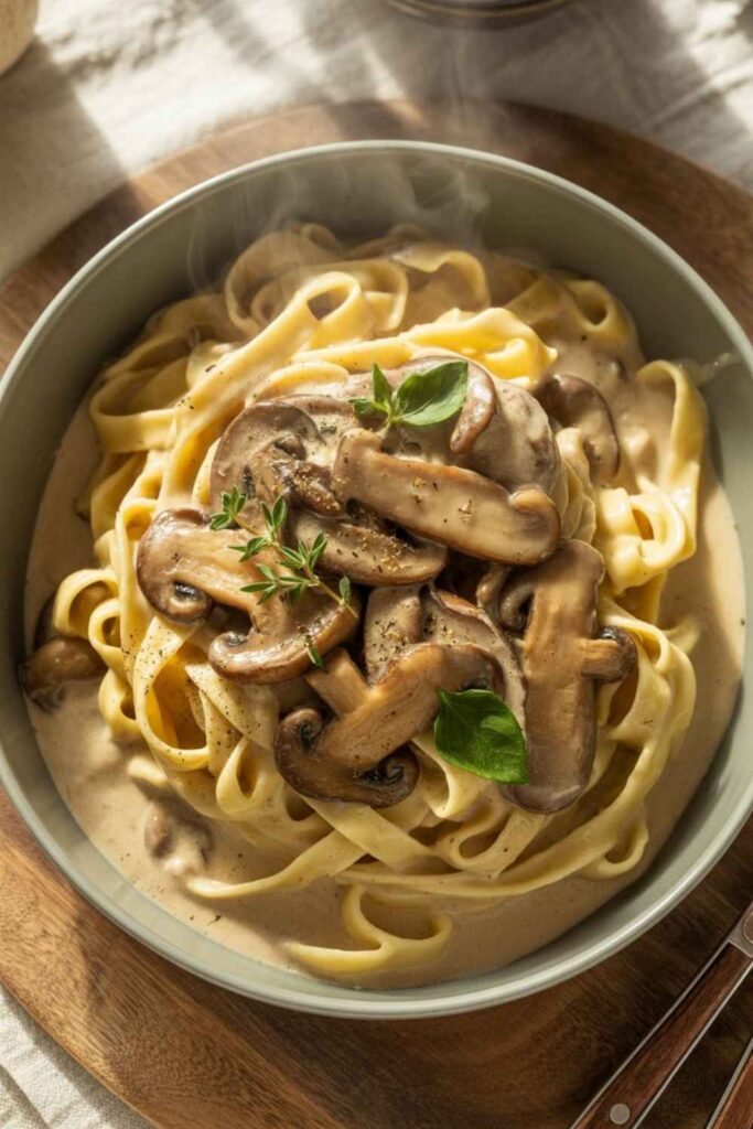 Cozy Winter Pasta Recipes Warm Comfort in Every Bite 2 Creamy Mushroom Fettuccine Earthy and Indulgent