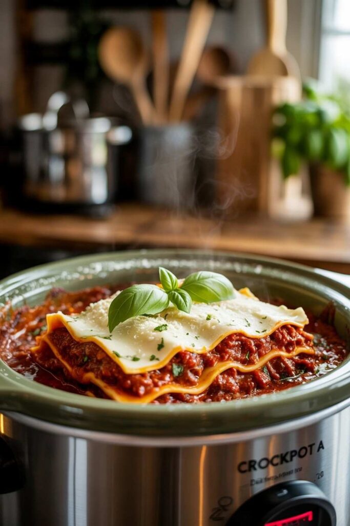 25 Easy Crockpot Dinner Ideas and Delicious Meals for Busy Nights 4 Crockpot Lasagna