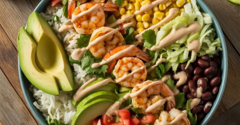 Shrimp Taco Rice Bowl