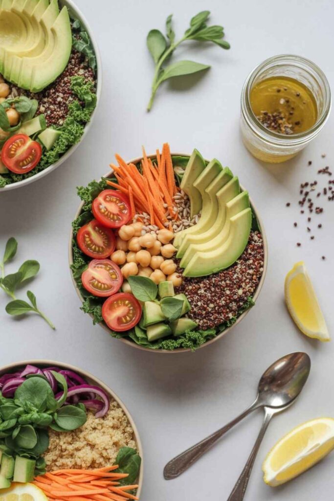 Mason Jar Salad Recipes A Complete Fresh & Healthy Meal Prep Guide 4 Vegan Quinoa Power Salad