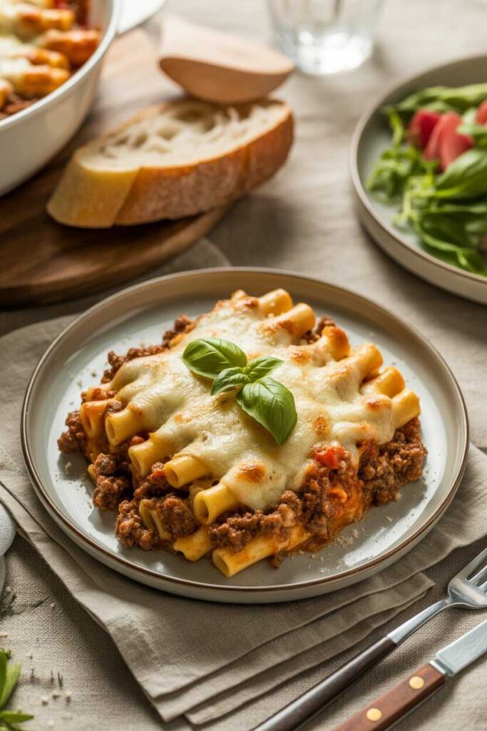 Easy & Delicious Baked Ziti with Ground Beef Recipes (Beginner-Friendly Comfort Food Ideas) 7 Creative Plating and Presentation Tips