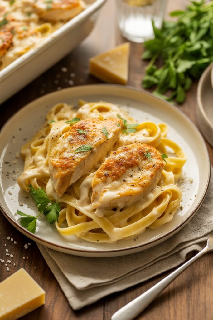 Easy, Delicious & Beginner-Friendly Baked Chicken Alfredo Pasta Ideas 8 Creative Plating and Presentation Tips