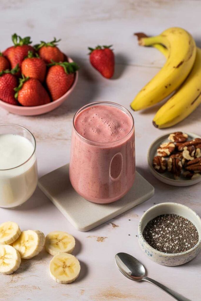 Easy, Delicious & Healthy Strawberry Smoothie Ideas Homemade Recipes for Beginners That Feel Like Comfort in a Glass 4 Healthy Ingredients That Make Strawberry Smoothies Nourishing