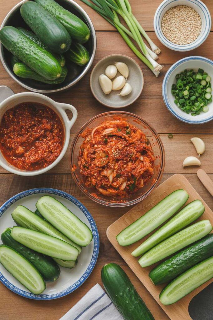 Easy & Delicious Cucumber Kimchi Recipe Ideas A Refreshing, Beginner-Friendly Korean Side Dish Everyone Can Make at Home 3 How to Prepare Cucumber Kimchi Step by Step (Beginner-Friendly Guide)