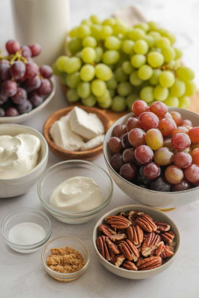 Delicious & Easy Homemade Chicken Salad Chick Grape Salad Recipe A Cozy, Beginner-Friendly Dessert Idea You’ll Love 3 Ingredient Notes for a Perfect Homemade Grape Salad