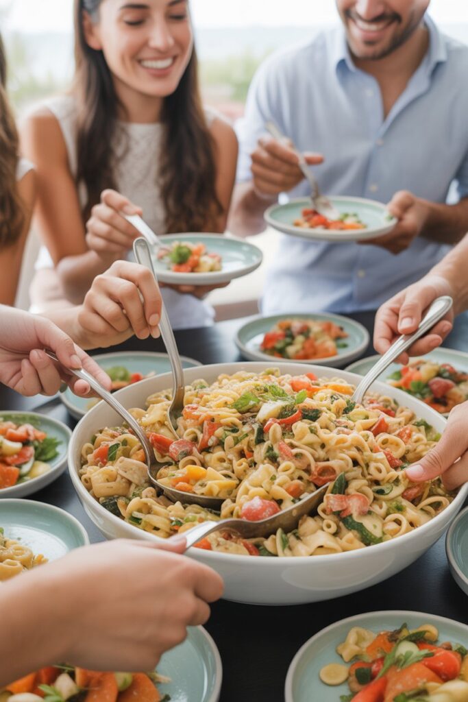 Easy & Delicious Pasta Salad for a Crowd Beginner-Friendly Homemade Recipes, Fresh Flavor Ideas, and Cozy Party Inspiration 2 Why Pasta Salad for a Crowd Is Always a Win