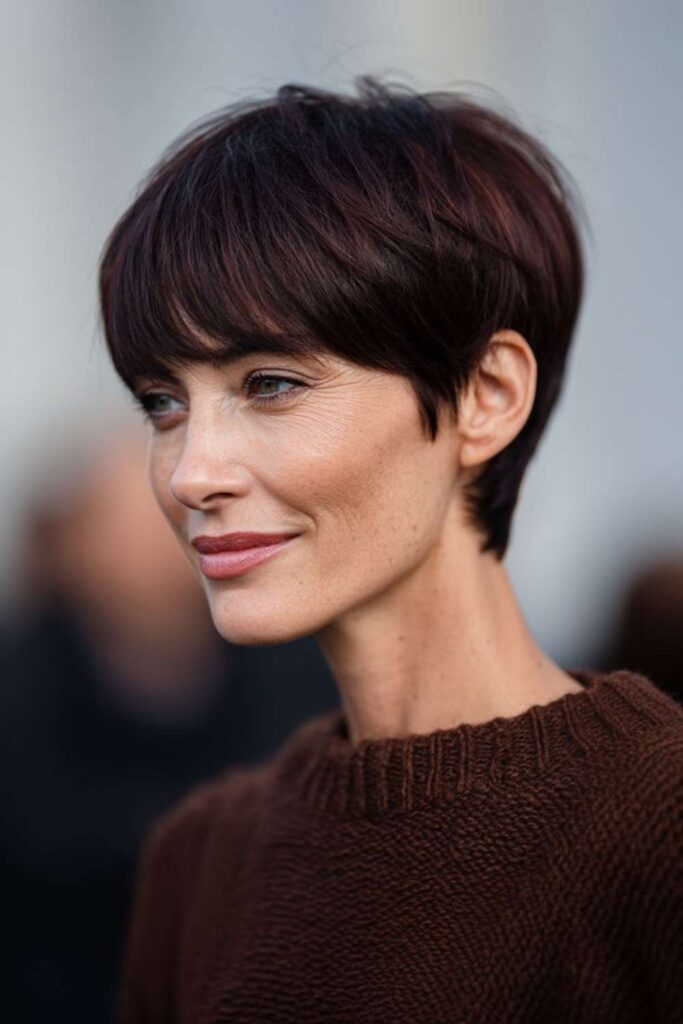 57+ Short Hairstyles for Black Women That Define 2026 Style 16 Close crop with glossy finish