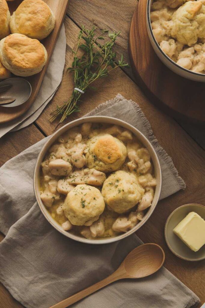 Easy Homemade Chicken and Dumplings with Biscuits Recipes 7 Cozy Food Inspiration for Pinterest Aesthetics