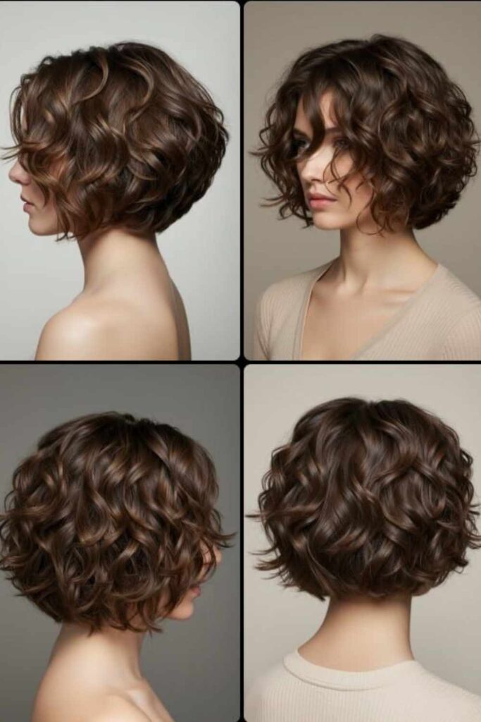 57+ Short Hairstyles for Black Women That Define 2026 Style 14 Curly cropped bob with center part