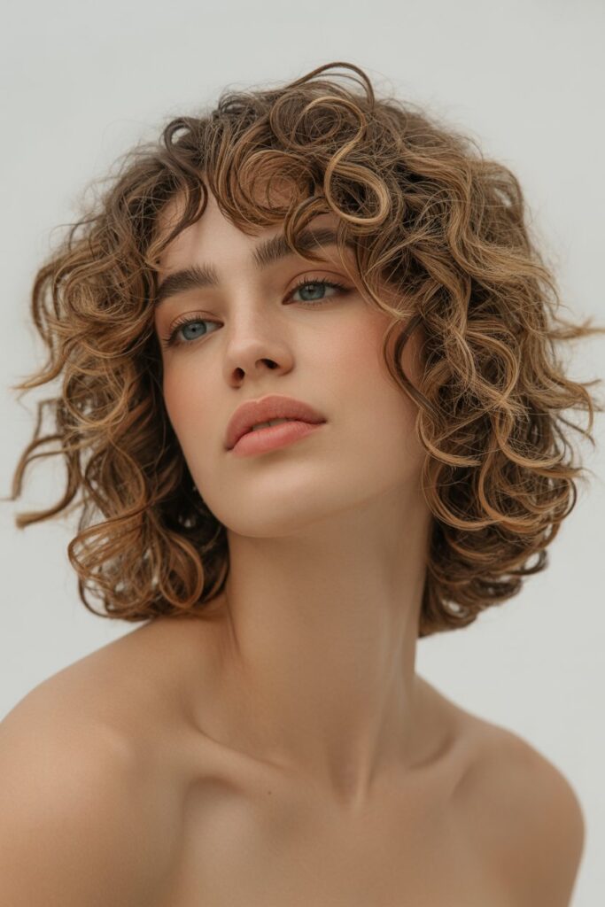 25+ Chic Hairstyles for Women in 40s to Try in 2026 7 Curly Lob Embracing Natural Texture