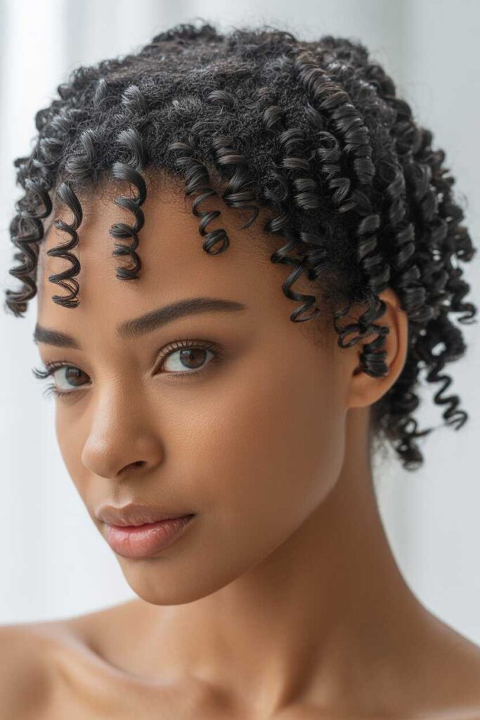 Best Natural Hairstyles for Black Women Short Hair Today Ideas 4 Finger coils that define texture without daily manipulation