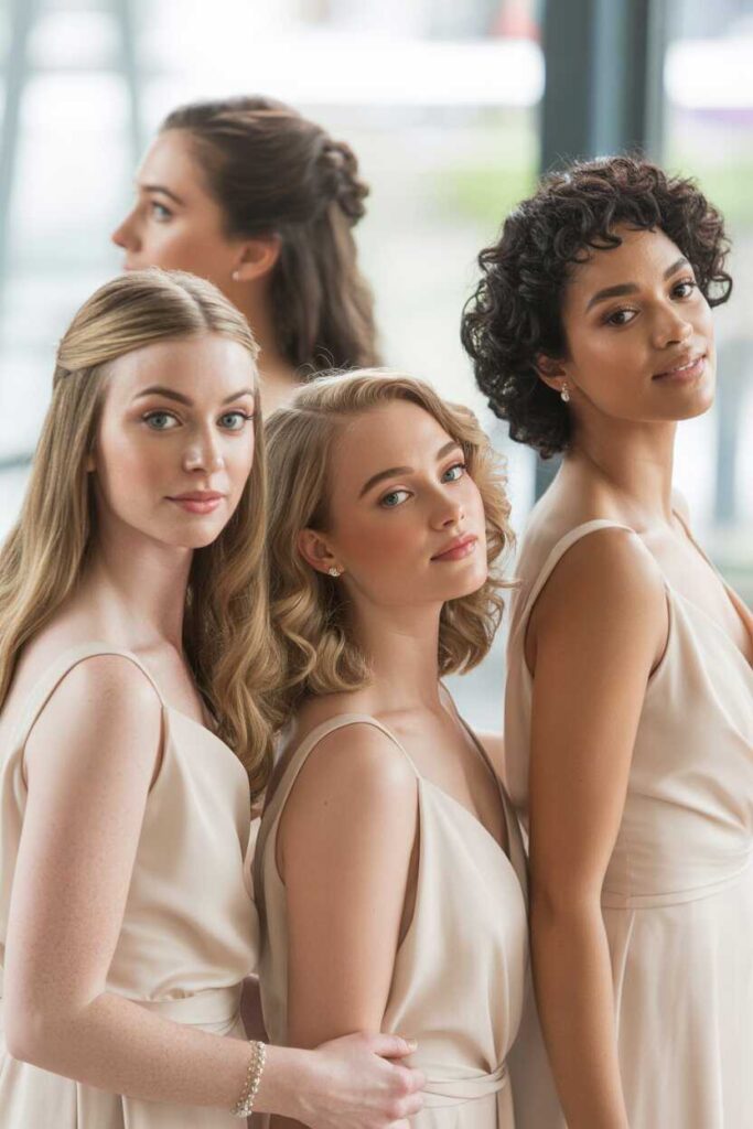 Hairstyles for Bridesmaids Elegant, Timeless, and Trend-Ready Looks for Every Wedding Style 5 Hairstyles for Bridesmaids with Different Hair Textures
