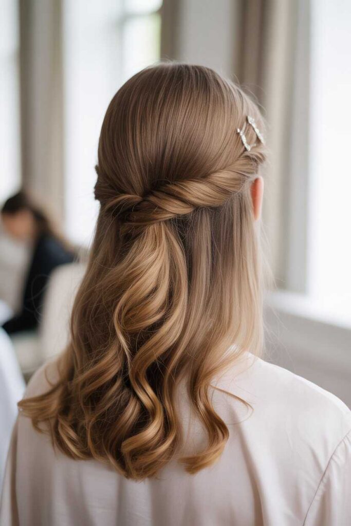 Hairstyles for Bridesmaids Elegant, Timeless, and Trend-Ready Looks for Every Wedding Style 4 Half-Up Hairstyles for Bridesmaids