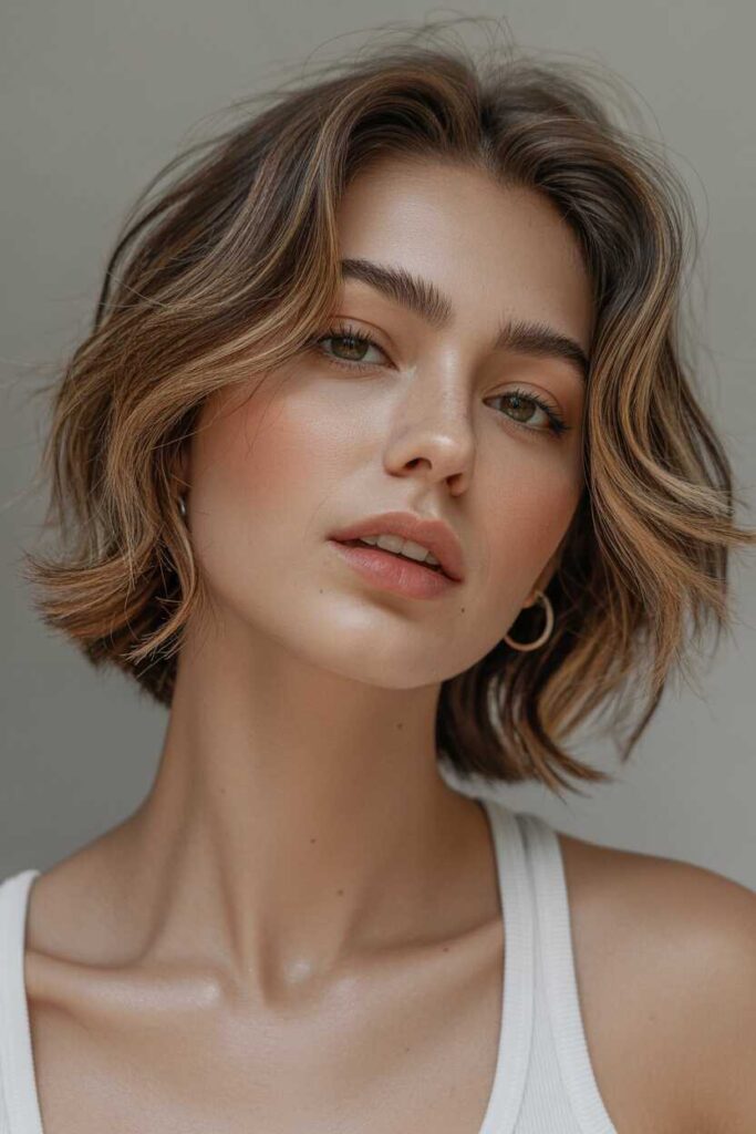 25 Chic Short Haircuts for Round Faces to Try in 2026 7 Italian Crop (Soft Yet Defined)