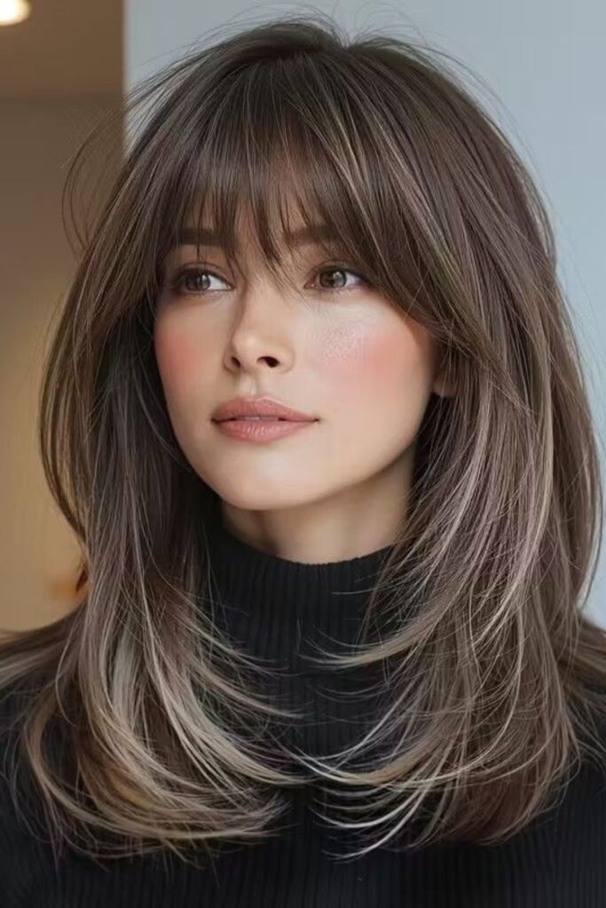 Hairstyles for Long Woman Transform Your Look with These Stunning Styles 4 Long Hair with Bangs Framing and Softening