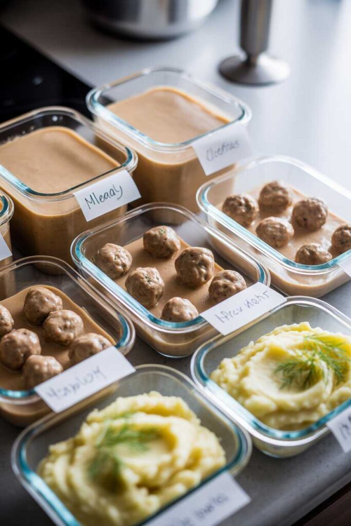 Easy, Delicious & Beginner‑Friendly Swedish Meatballs Recipe Ideas 6 Storage and Meal‑Prep Ideas