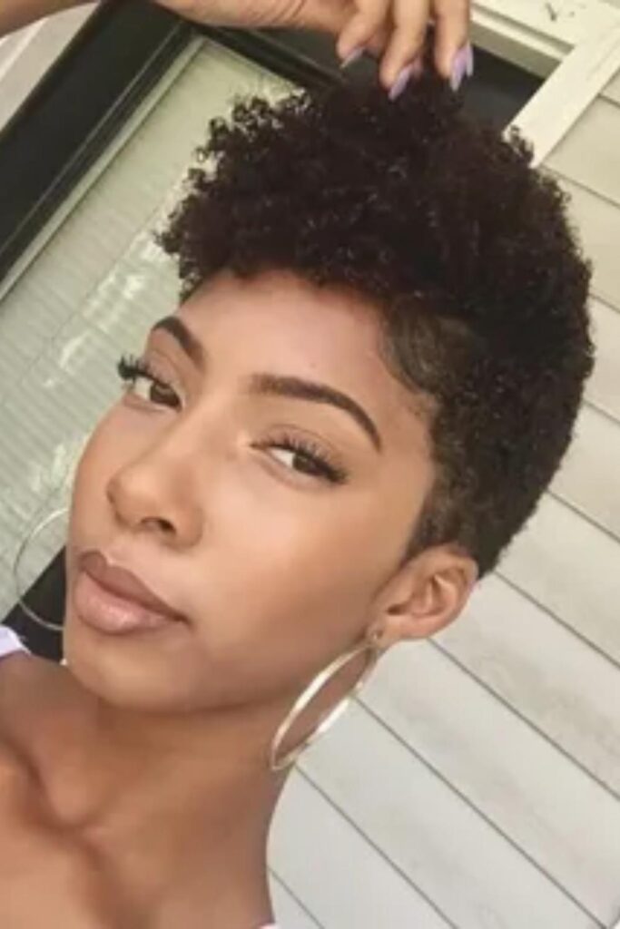 57+ Short Hairstyles for Black Women That Define 2026 Style 6 Tapered fade with coiled top