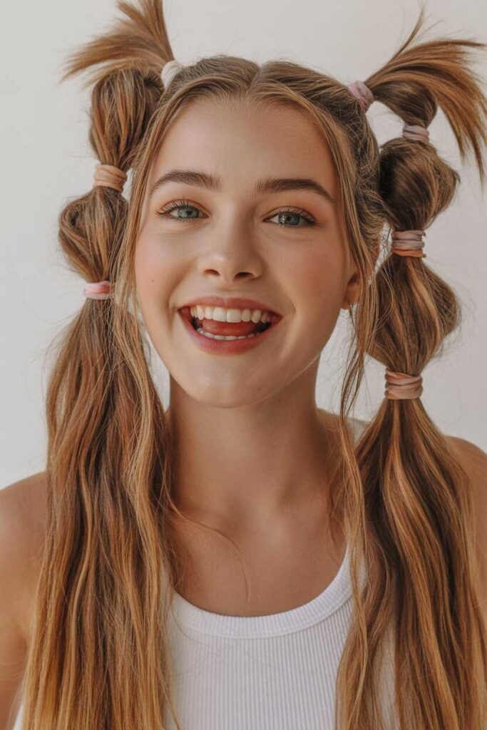 15 Hairstyles Ideas for School That Are Easy, Stylish, and Trendy in 2026 6 Twisted Pigtails Playful and Comfortable