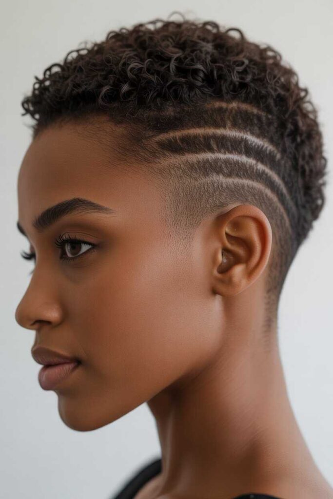 Best Natural Hairstyles for Black Women Short Hair Today Ideas 6 When short natural hair benefits from undercuts and shaved details