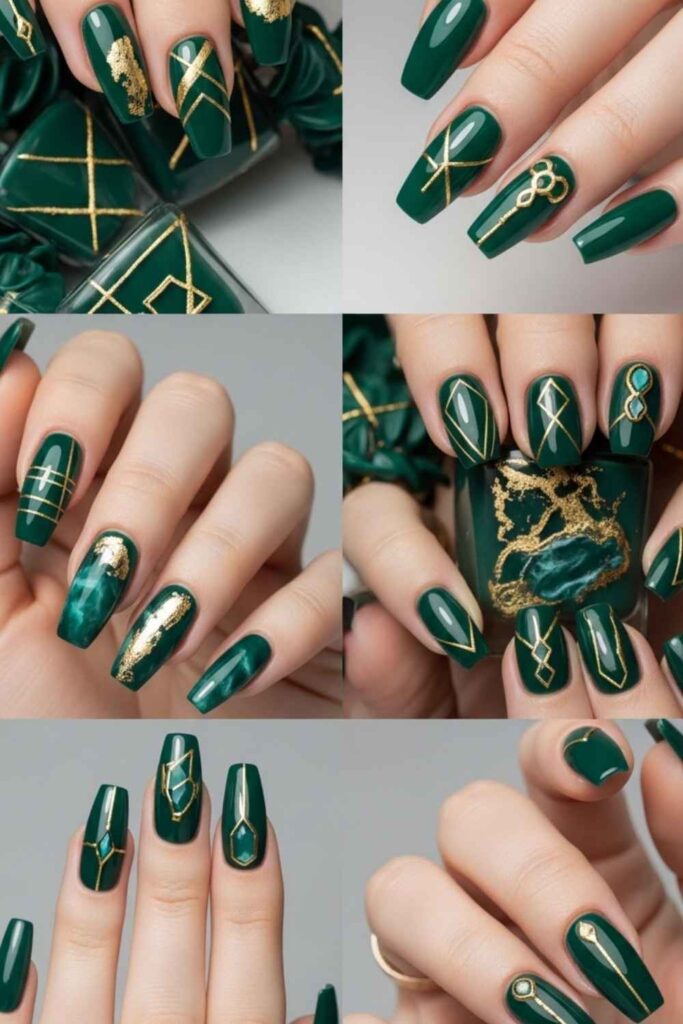 Jade and Gold Nails The Ultimate Guide to Elegant, Modern Nail Art 3 Best Jade and Gold Nail Styles & Design Ideas