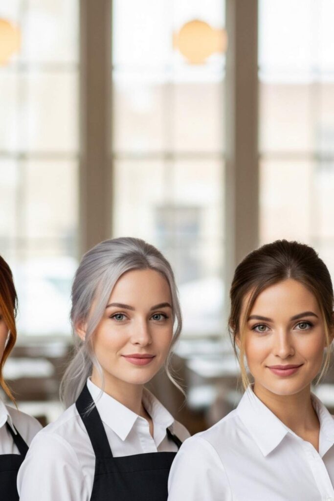 Hairstyles for Servers Stylish, Practical & Work-Ready Looks 4 Seasonal Colors & Combinations
