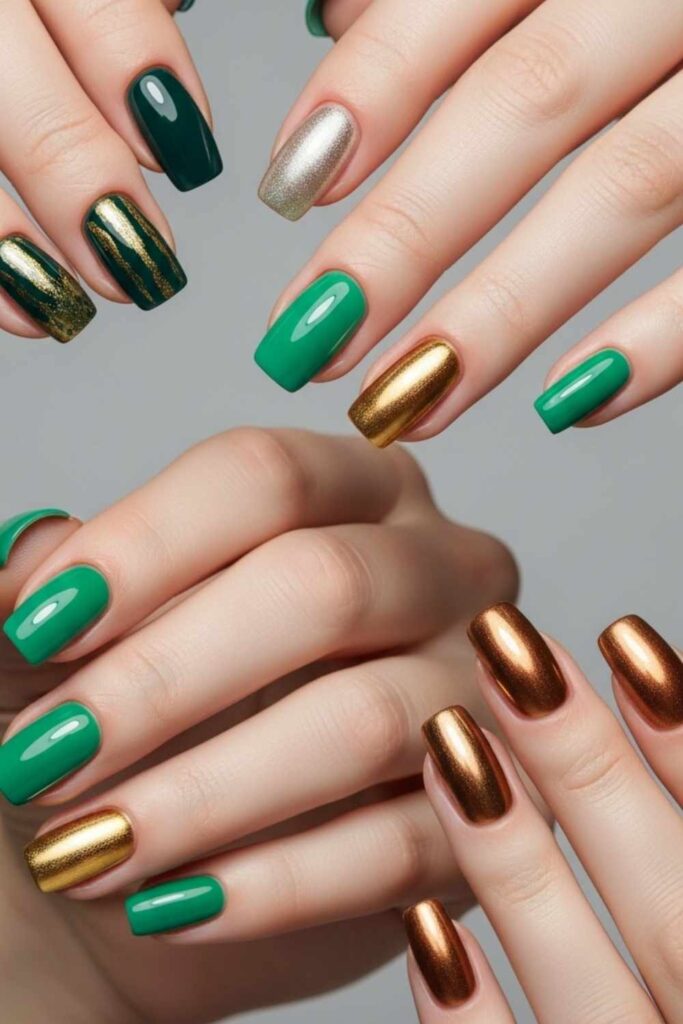 Jade and Gold Nails The Ultimate Guide to Elegant, Modern Nail Art 4 Seasonal Colors & Combinations