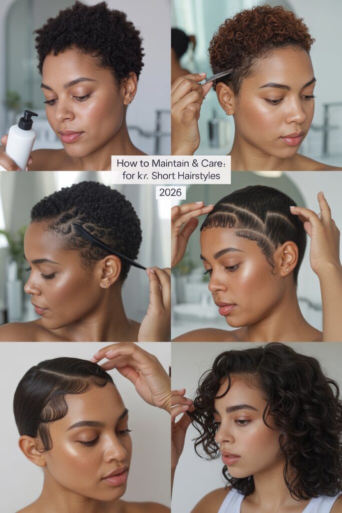 Short Hairstyles for Black Women Trendy Style Ideas 7 How to Maintain & Care for Short Hairstyles