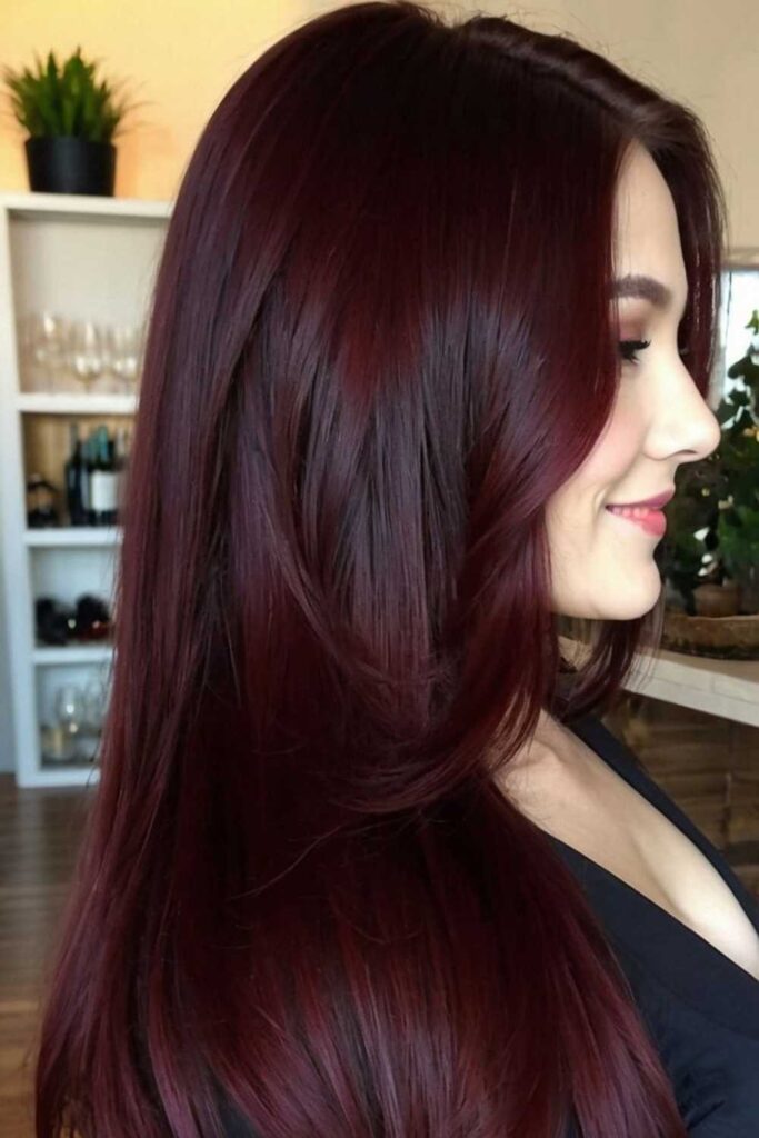 Dark Red Hair: 35 Stunning, Wearable Color Ideas to Flatter Every Skin Tone & Eye Color 5 Classic Dark Red Hair Color