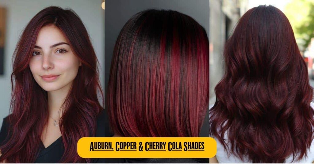 100+ Hair Color Ideas for Women: Trends, Shades & Dye Inspiration for 2026 4 Auburn, Copper & Cherry Cola Shades