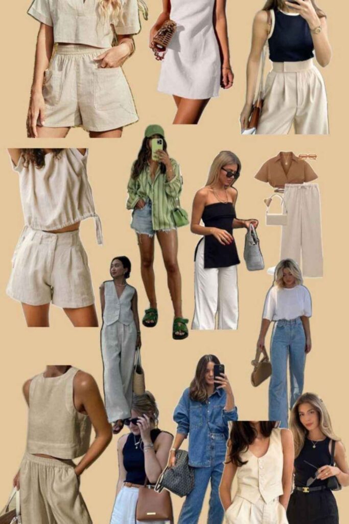 25 Magnifiques Idées d’Outfits Été 2026 : Le Guide Ultime des Tendances 3 Le Pantalon Large et le Débardeur Ajusté