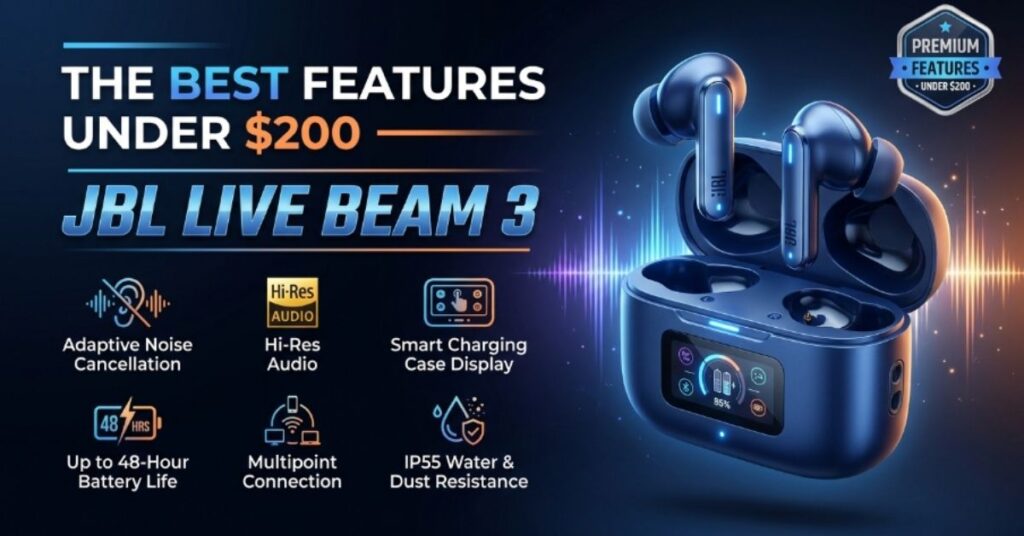 The Best Wireless Earbuds Under $200 4 The Best Features Under $200 JBL Live Beam 3