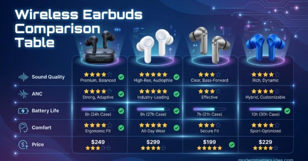 Best Wireless Earbuds of 2026: Tested and Reviewed for Every Need 2 Wireless Earbuds Comparison Table